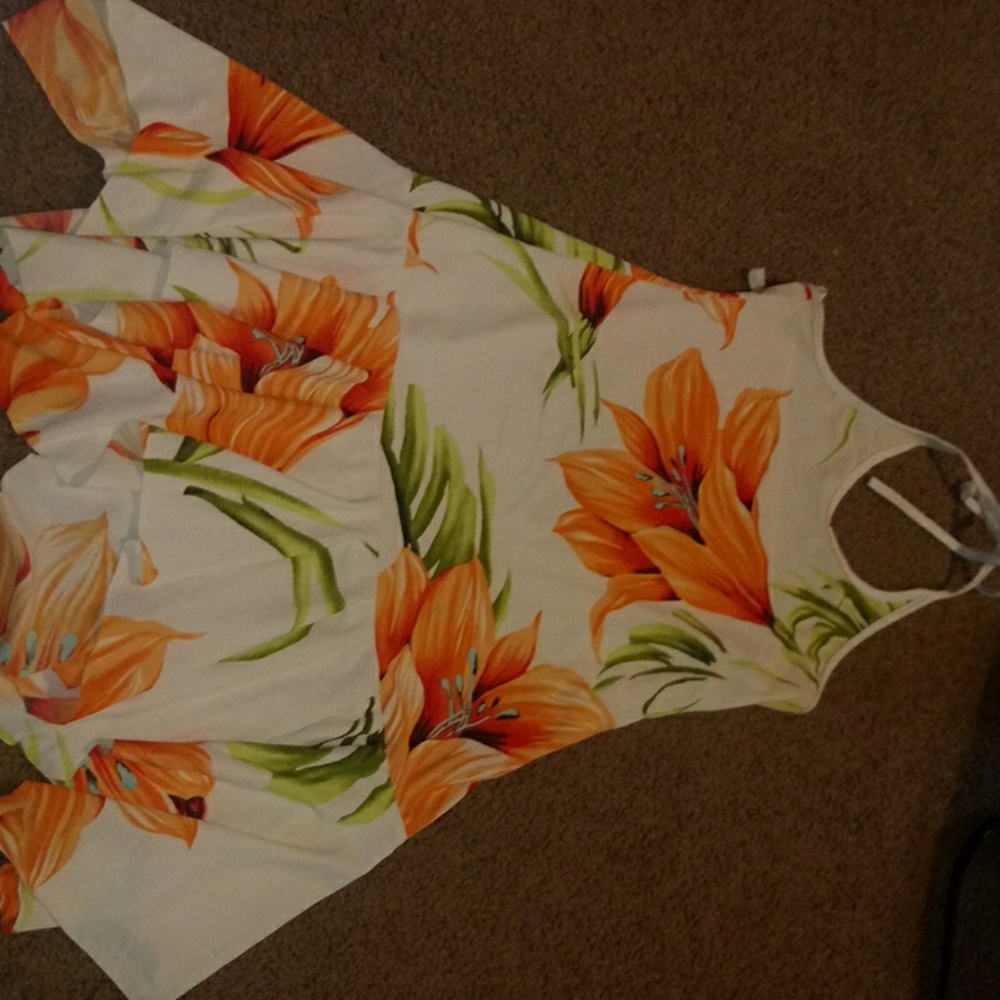 Womens floral halter dress